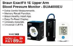 Nesto Braun ExactFit 1E Upper Arm Blood Pressure Monitor BUA4000EU offer