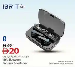 Nesto iBrit Bluetooth Earbuds Transfomer offer