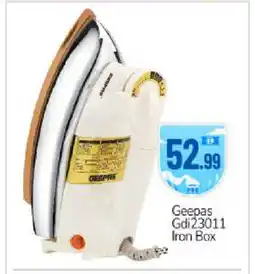 Bigmart GEEPAS Ironbox offer