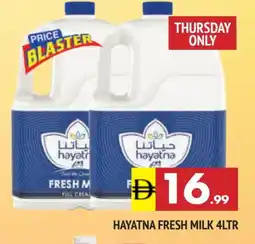 Al Madina HAYATNA Fresh Milk offer
