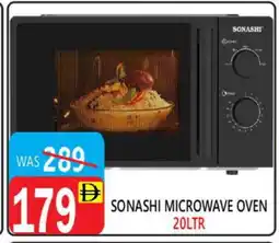 United Hypermarket SONASHI Microwave Oven offer