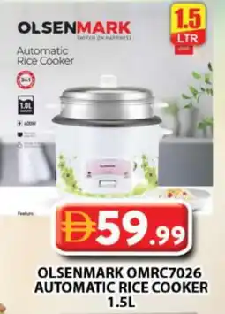 Grand Hyper Market OLSENMARK Rice Cooker offer