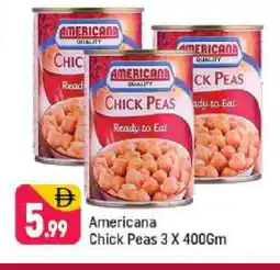 Shaklan AMERICANA Chick Peas offer