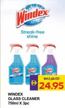 Abu Dhabi Coop Windex glass cleaner offer