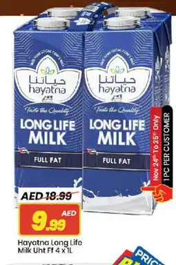 Mark & Save HAYATNA Long Life / UHT Milk offer