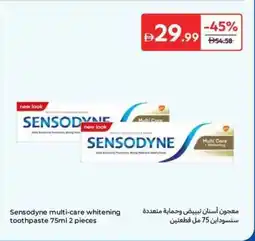 Carrefour Sensodyne multi-care whitening toothpaste offer