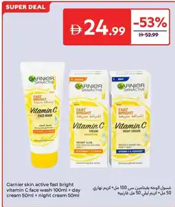 Carrefour Garnier skin active fast bright vitamin C offer