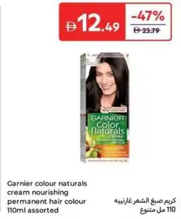 Carrefour Garnier colour naturals cream nourishing permanent hair colour assorted offer