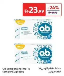 Carrefour Ob tampons normal 16 tampons offer