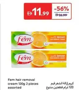 Carrefour Fem hair removal cream assorted offer