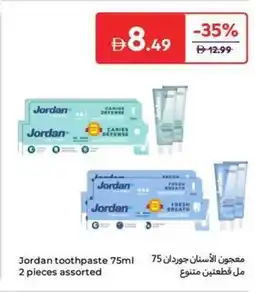 Carrefour Jordan toothpaste assorted offer