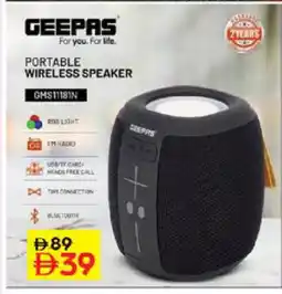 Nesto GEEPAS Speaker offer