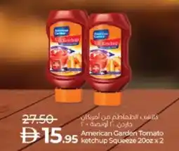 Lulu Hypermarket AMERICAN GARDEN Tomato Ketchup offer