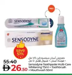 Lulu Hypermarket SENSODYNE Toothpaste offer