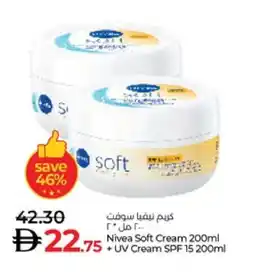 Lulu Hypermarket Nivea Face cream offer