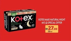 Aswaaq Kotex maxi natural night offer