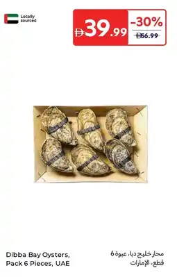 Carrefour Dibba bay oysters offer