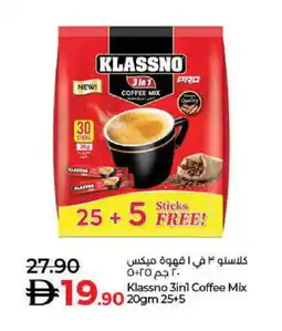 Lulu Hypermarket KLASSNO Coffee 3in1 offer