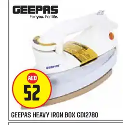 Baniyas Spike Hypermarket GEEPAS Ironbox offer