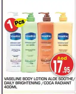 Baniyas Spike Hypermarket VASELINE Body Lotion & Cream offer