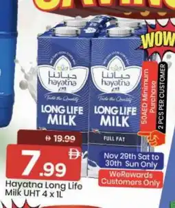 Mark & Save HAYATNA Long Life / UHT Milk offer
