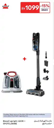 Carrefour Bissell upright 4241k + spotcl3698e offer