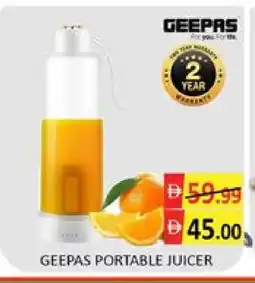 Mango Hypermarket LLC GEEPAS Juicer offer