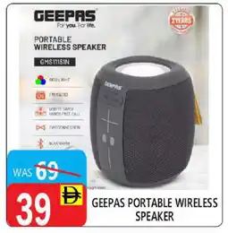 United Hypermarket GEEPAS Speaker offer