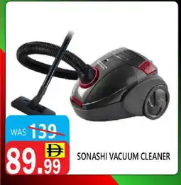 United Hypermarket SONASHI Vacuum Cleaner offer