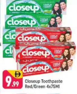 Shaklan CLOSE UP Toothpaste offer