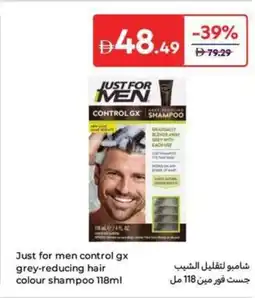 Carrefour Just for men control gx grey-reducing hair colour shampoo offer