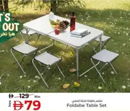 Kenz Hypermarket Foldabe Table Set offer