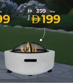 Kenz Hypermarket Round Fire Pit Barbecue Grill offer