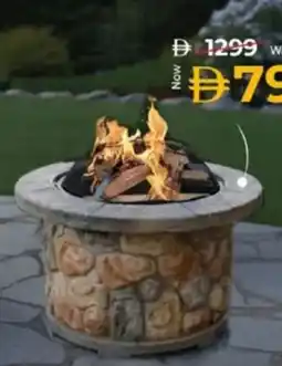 Kenz Hypermarket Round Fire Pit Barbecue Grill offer