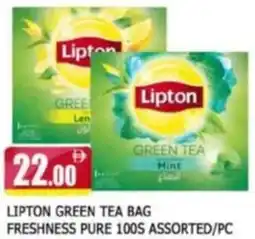 Al Madina Lipton Green Tea Bag Freshness Pure assorted offer