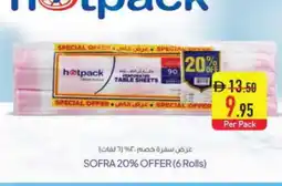 Safeer Market HOTPACK Table Sheet offer
