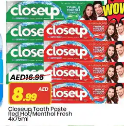 Mark & Save CLOSE UP Toothpaste offer