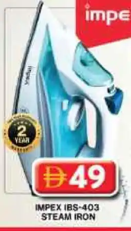 Grand Hyper Market IMPEX Ironbox offer