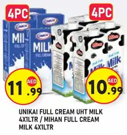 Baniyas Spike Hypermarket UNIKAI Full Cream Milk offer