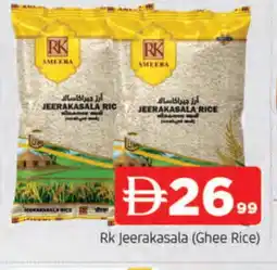 Al Madina RK Jeerakasala Rice offer