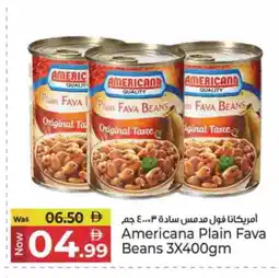 Kenz Hypermarket AMERICANA Fava Beans offer