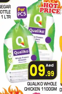 Baniyas Spike Hypermarket QUALIKO Frozen Whole Chicken offer