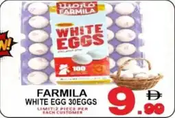 Friday Center Farmila white eggs offer