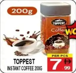 Friday Center Toppest instant coffee offer