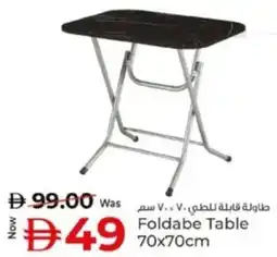 Kenz Hypermarket Foldabe Table offer
