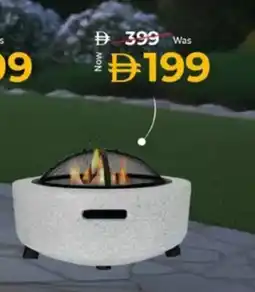 Kenz Hypermarket Round Fire Pit Barbecue Grill offer