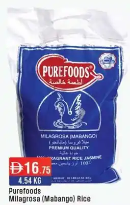 West Zone Supermarket Purefoods Milagrosa Mabang Rice offer