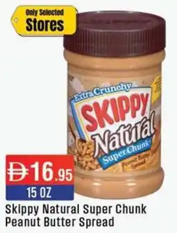 West Zone Supermarket Skippy Natural Super Chunk Peanut Butter Spread offer