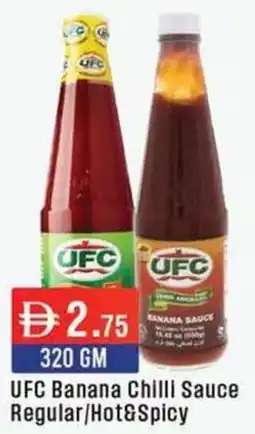 West Zone Supermarket UFC Banana Chilli Sauce Regular / Hot & Spicy offer
