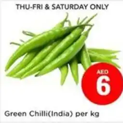 Nesto Green Chilli(India) per kg offer
